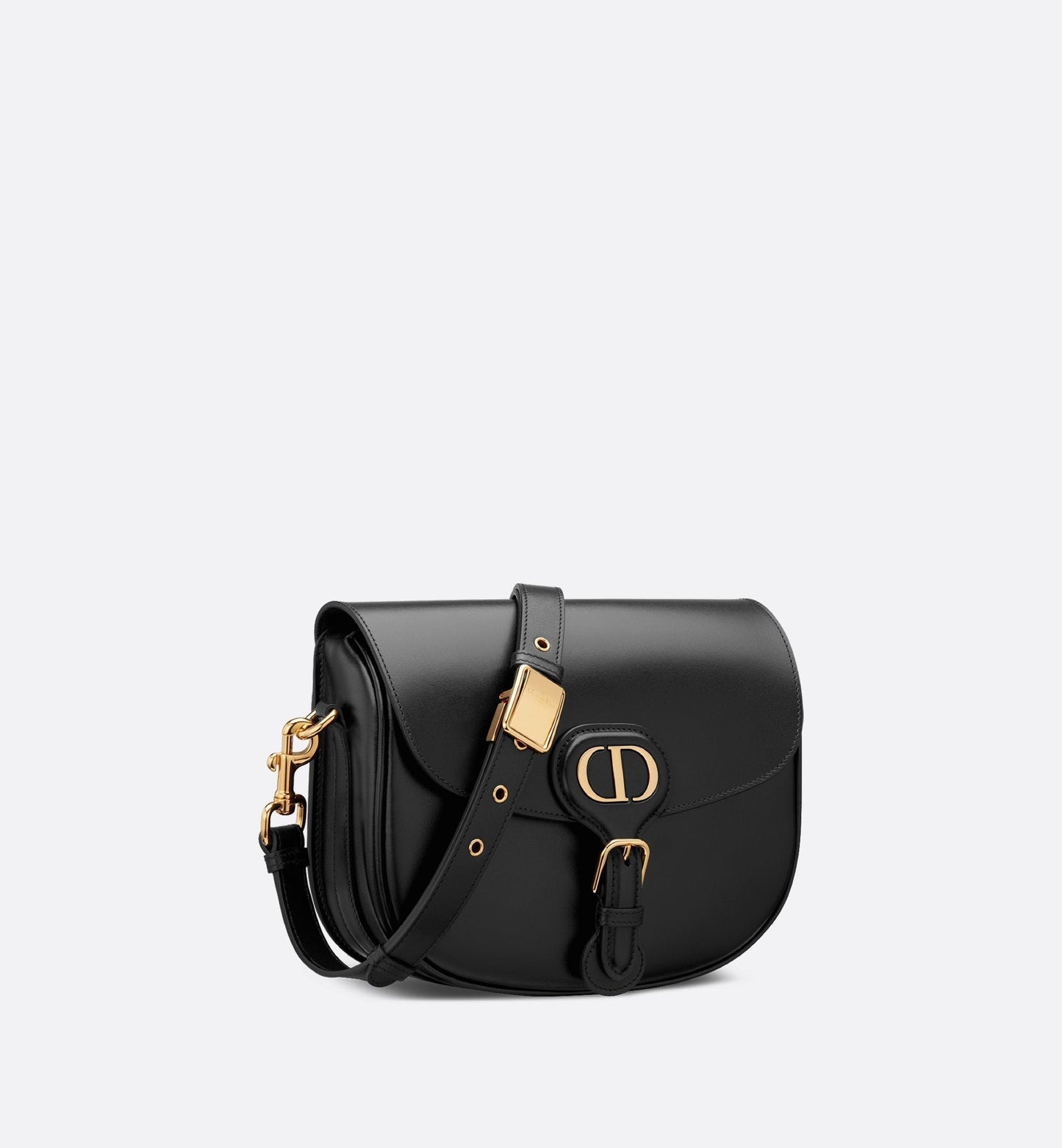 Medium Luxury Dior Bobby Bag Black Box Calfskin