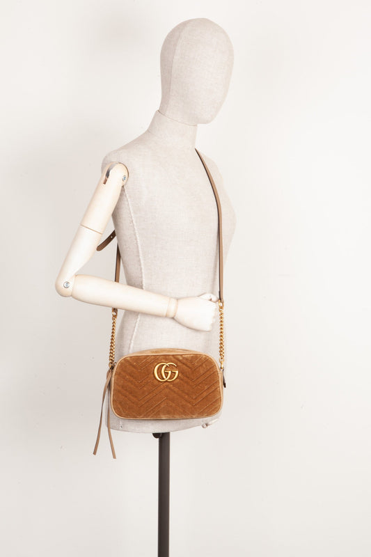 Luxury Gucci Trending 2025 GG Marmont Shoulder Bag Velvet