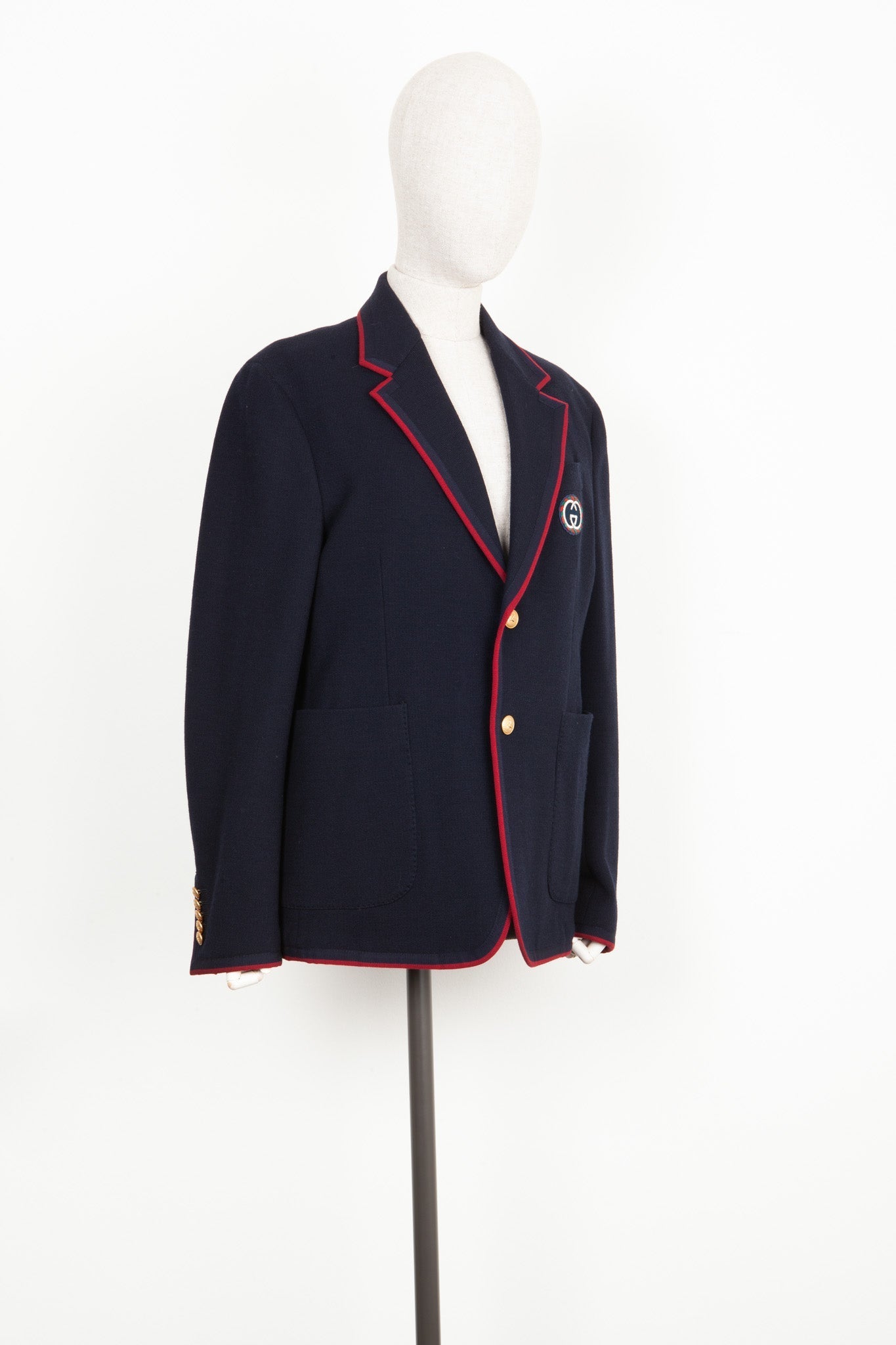 Luxury Gucci Trending 2025 Knit Jacket Blue