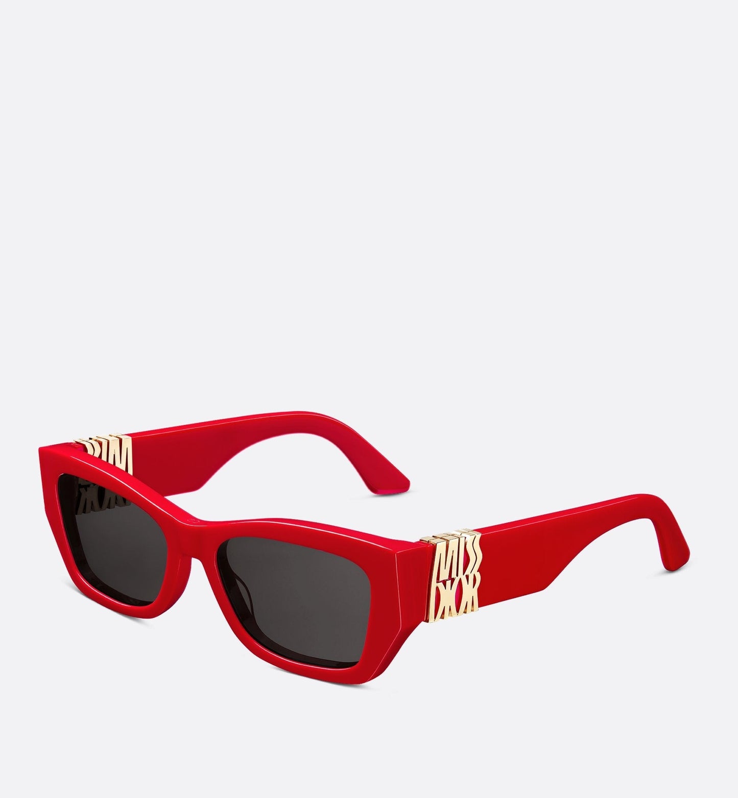 MissLuxury Dior S1I Red Rectangular Sunglasses