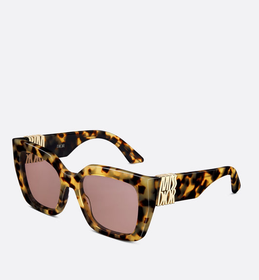 MissLuxury Dior S2I Brown And Honey Tortoiseshell-Effect Square Sunglasses