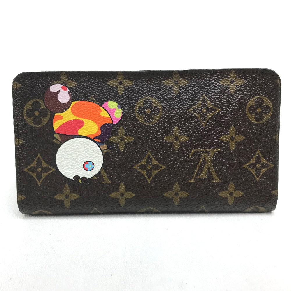 LOUIS VUITTON Long Wallet Purse M61729 Monogram canvas Brown Monogram panda Porto Monezup