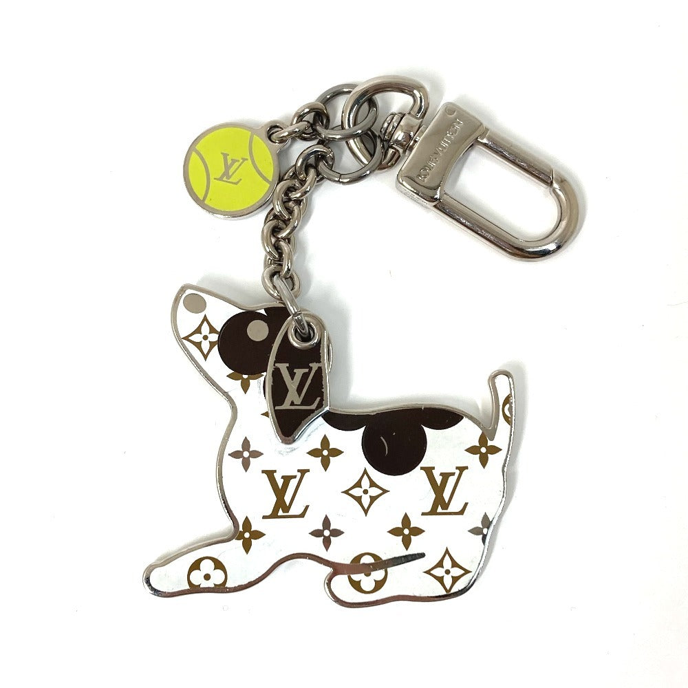 LOUIS VUITTON key ring  M00747 metal white Animal Dog DOG Monogram Bijoux Sac LV Dog Women