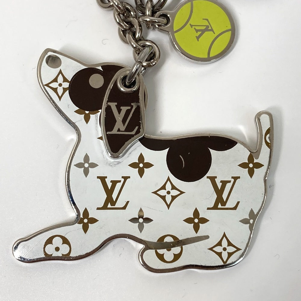 LOUIS VUITTON key ring  M00747 metal white Animal Dog DOG Monogram Bijoux Sac LV Dog Women