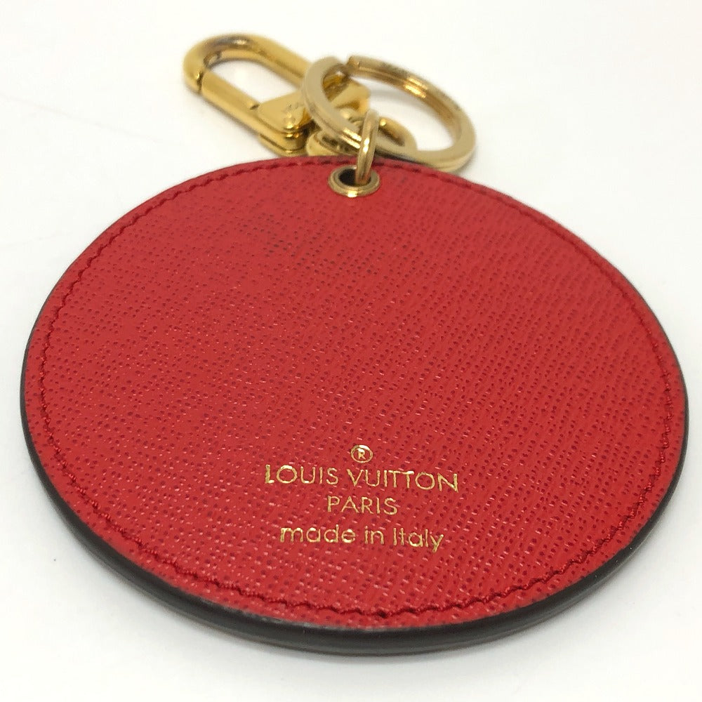LOUIS VUITTON key ring M68657 leather Brown portocre monogram check Key ring Women