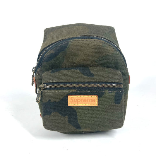 LOUIS VUITTON key ring M44201 canvas green Supreme collaboration Apollo Backpack Nano