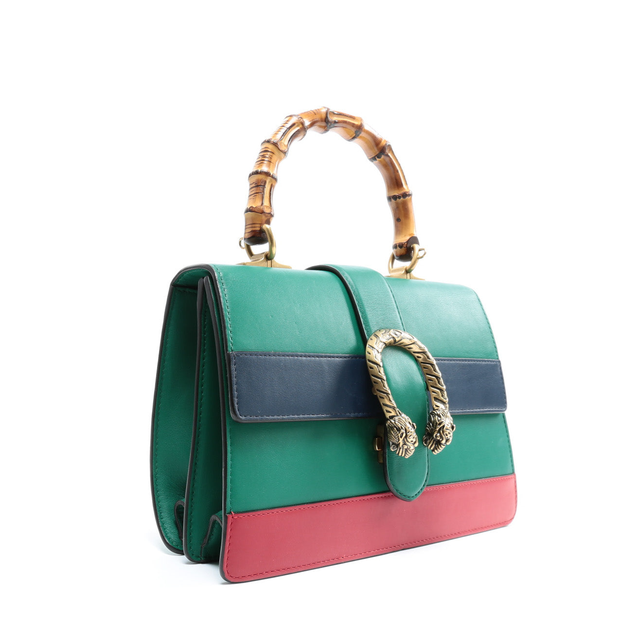 Luxury Gucci Dionysus Medium Bamboo Top Handle - Green