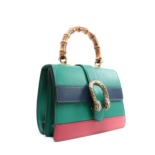 Luxury Gucci Dionysus Medium Bamboo Top Handle - Green