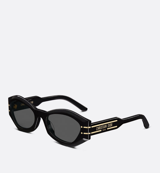 Luxury Diorsignature B1U Black Butterfly Sunglasses