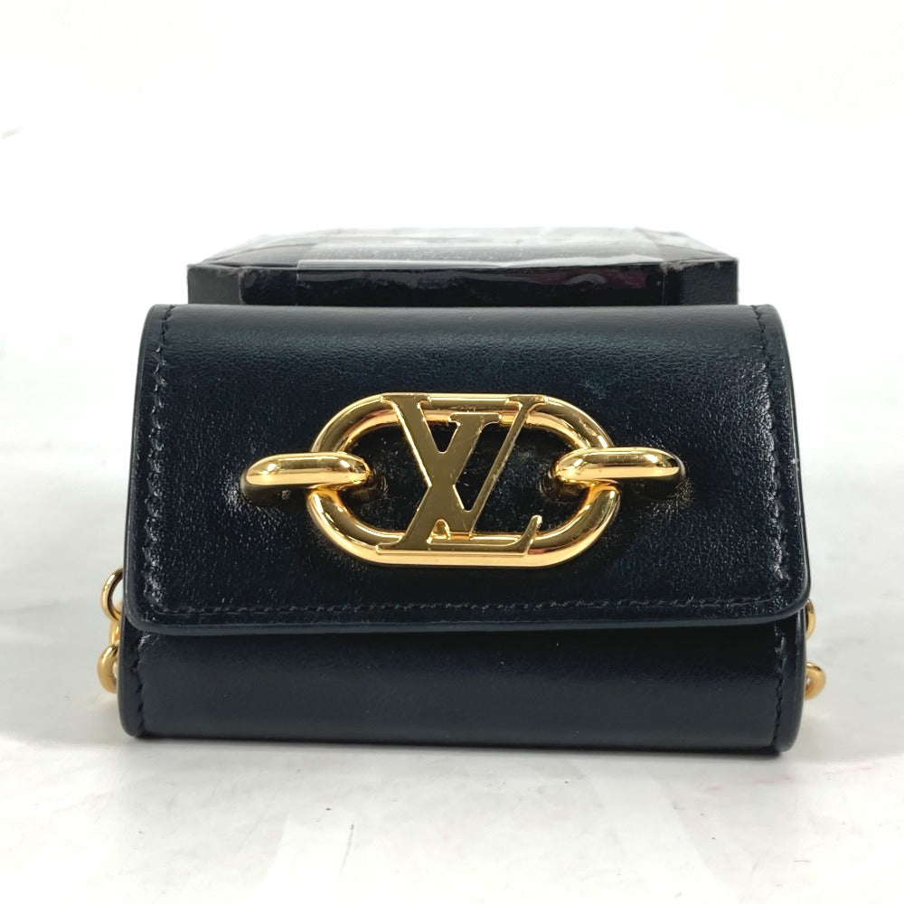 LOUIS VUITTON Other accessories M00829 leather black Chain Bijou Sac Earphone Holder LV Link Women