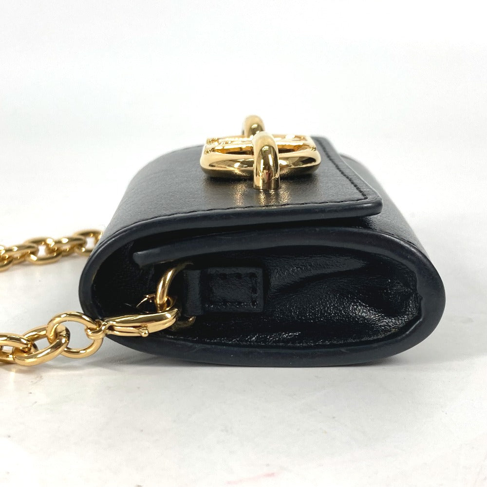 LOUIS VUITTON Other accessories M00829 leather black Chain Bijou Sac Earphone Holder LV Link Women