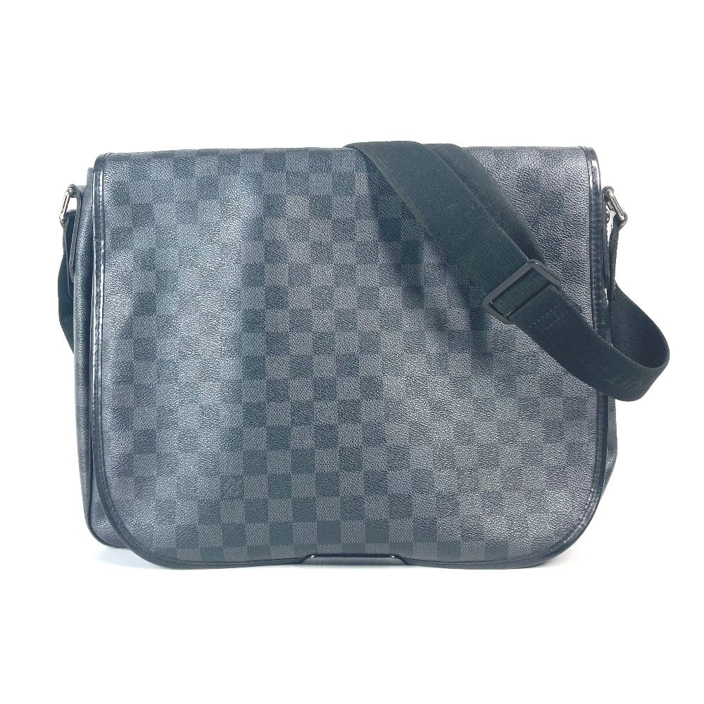 LOUIS VUITTON Shoulder Bag N58033 Damier Grafitto Canvas black Damier Grafitte Daniel GM mens