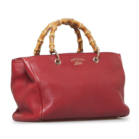 Luxury Gucci Medium Bamboo Shopper Satchel