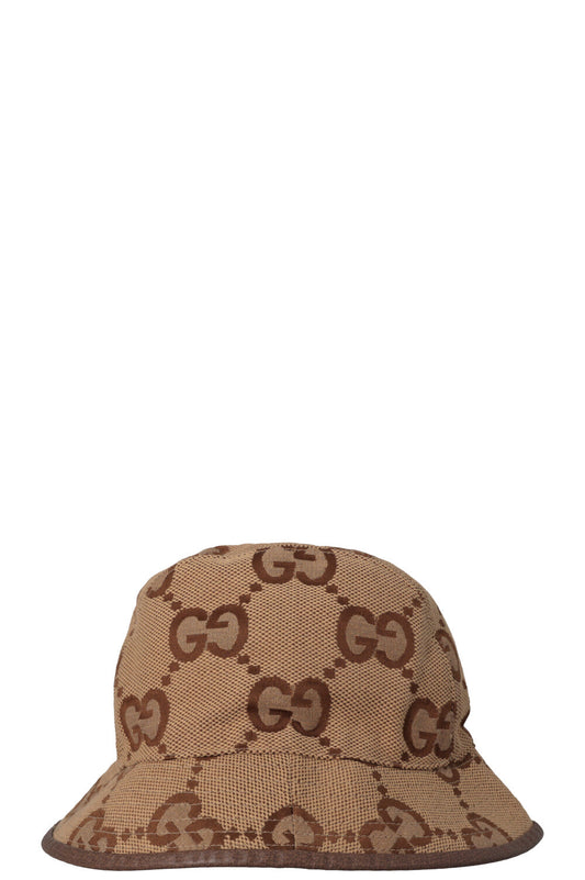 Luxury Gucci Trending 2025 Jumbo GG Canvas Bucket Hat Camel