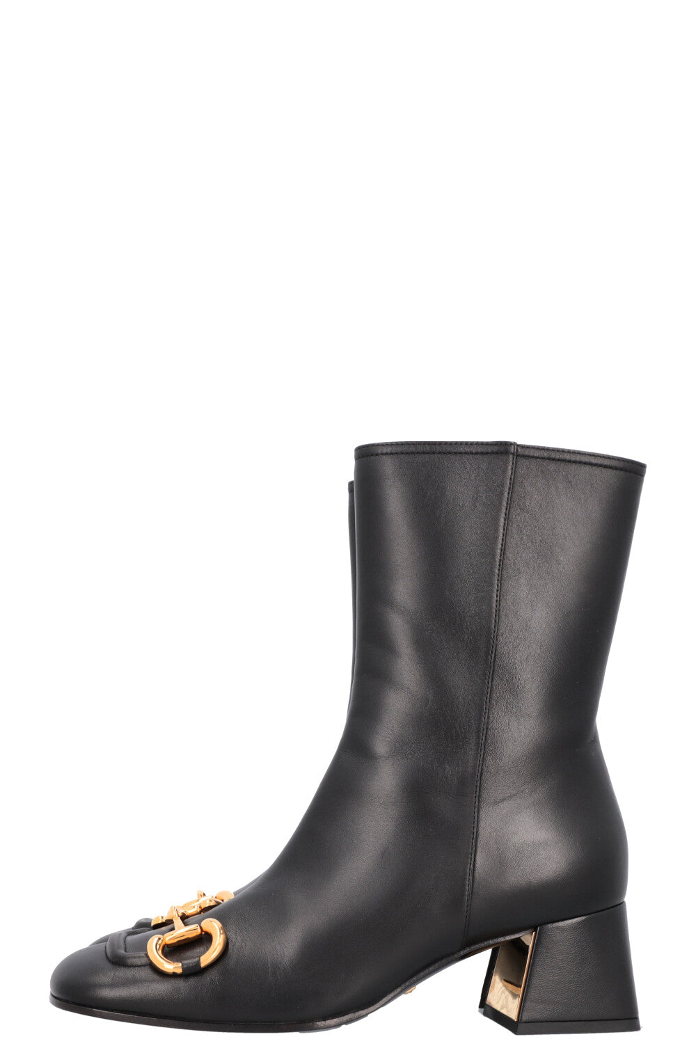 Luxury Gucci Trending 2025 Horsebit Ankle Boots Black