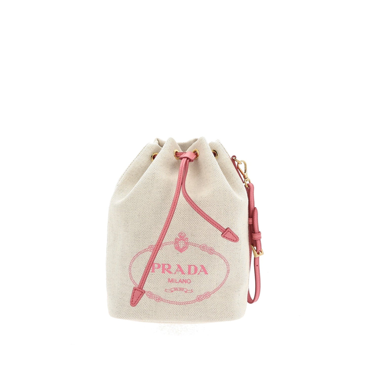 Luxury PradaHandbag in Beige Fabric