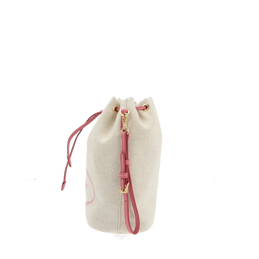 Luxury PradaHandbag in Beige Fabric
