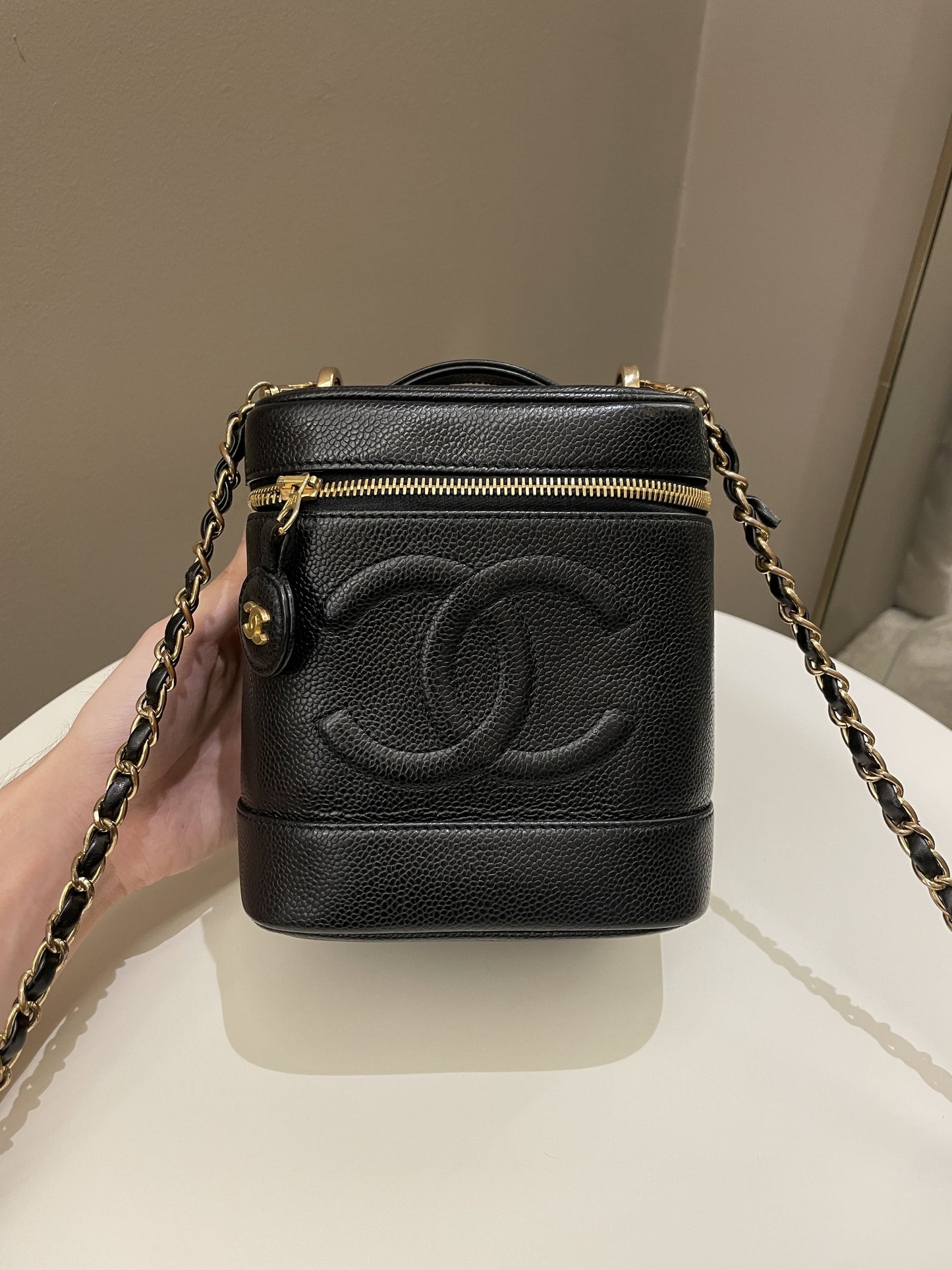 Luxury Chanel Vintage Vanity Black Caviar