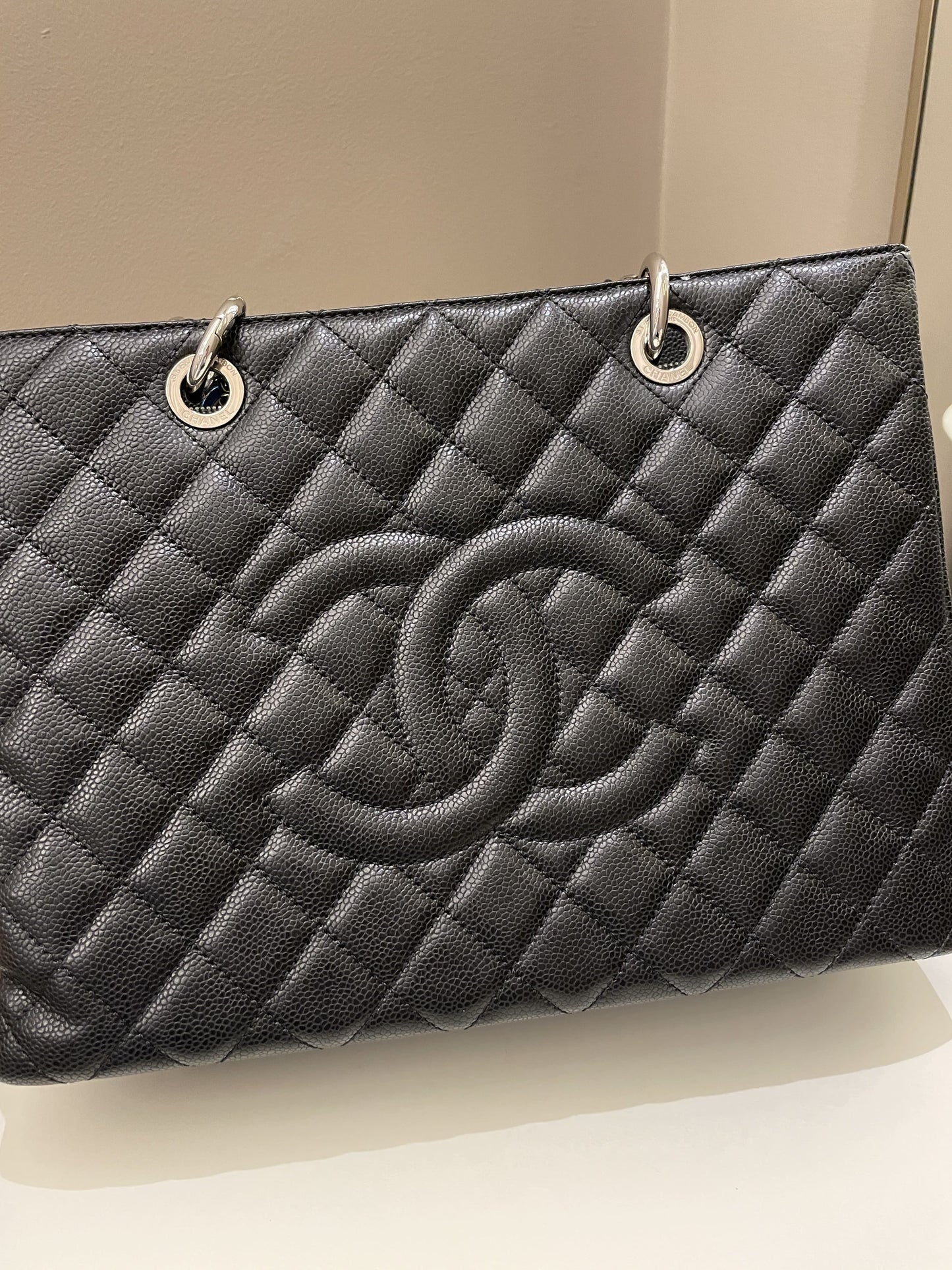 Luxury Chanel Classic Quilted GST Black Caviar