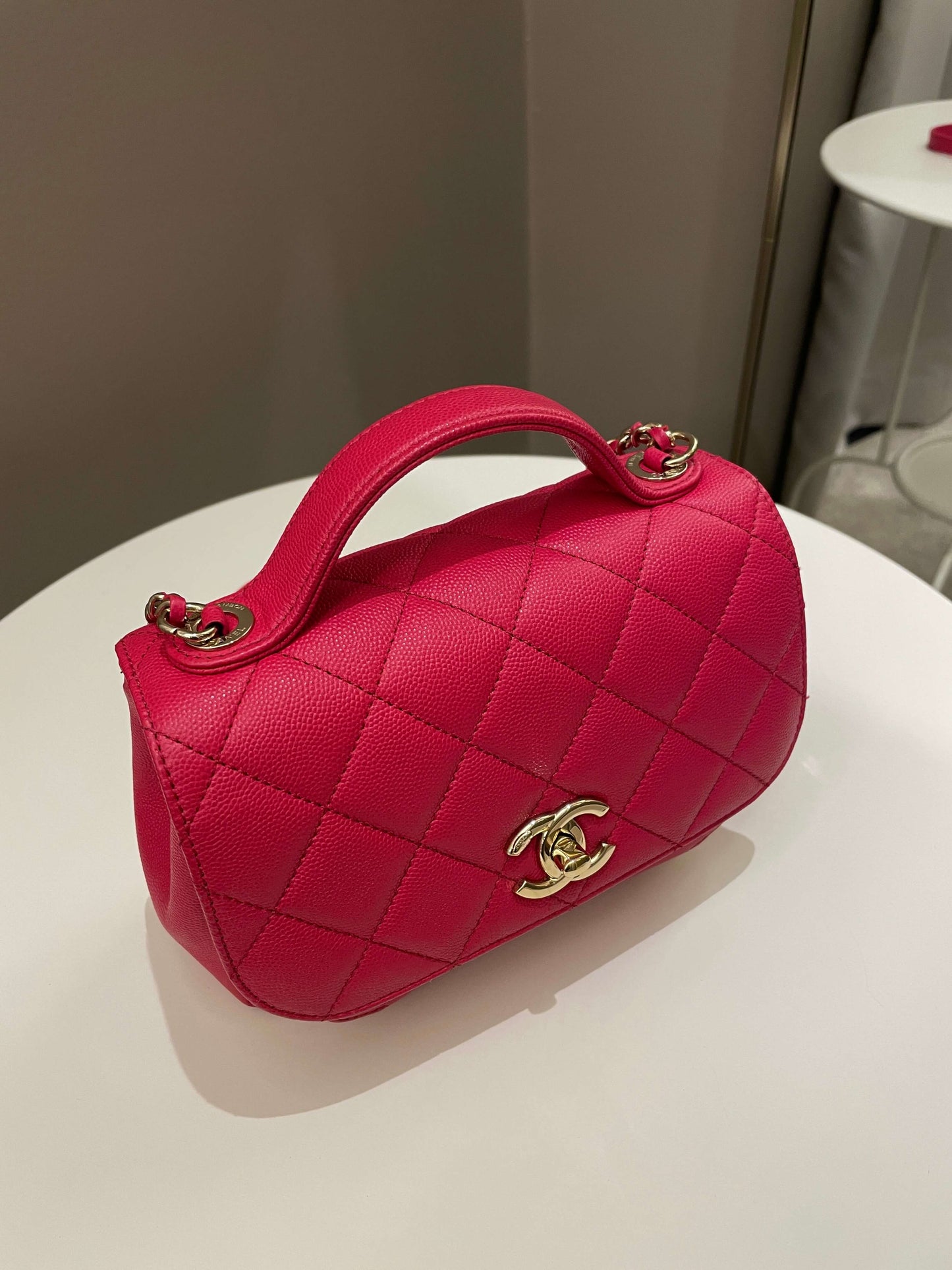 Luxury Chanel Business Affinity Flap Red Caviar