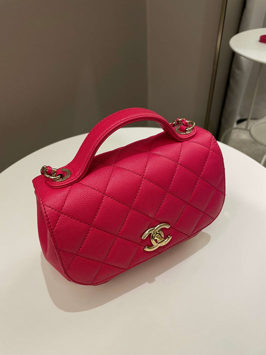 Luxury Chanel Business Affinity Flap Red Caviar