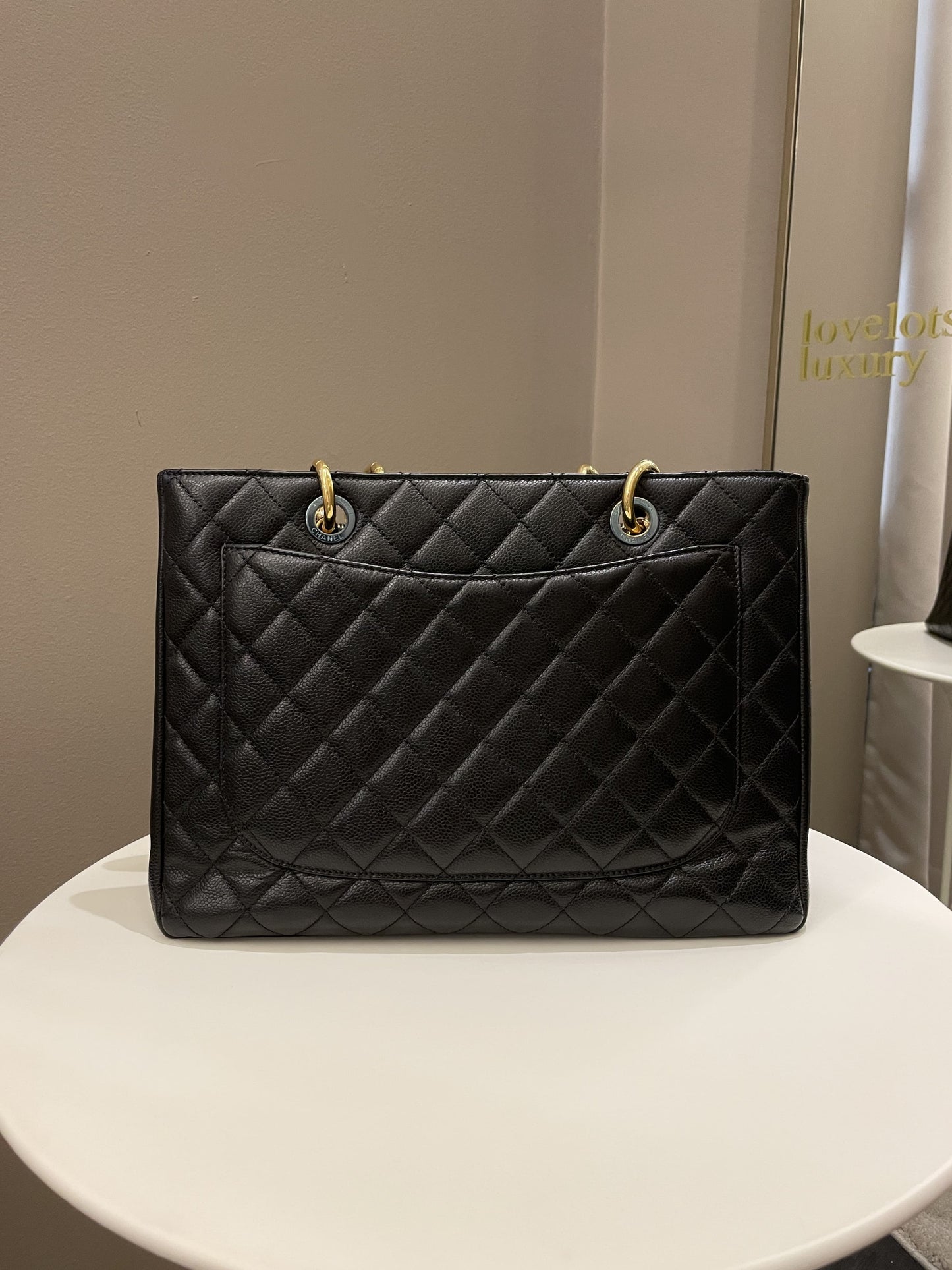 Luxury Chanel Classic Quilted GST Black Caviar