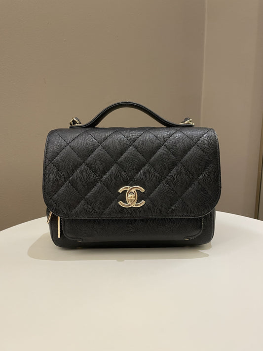 Luxury Chanel Business Affinity Flap Black Caviar