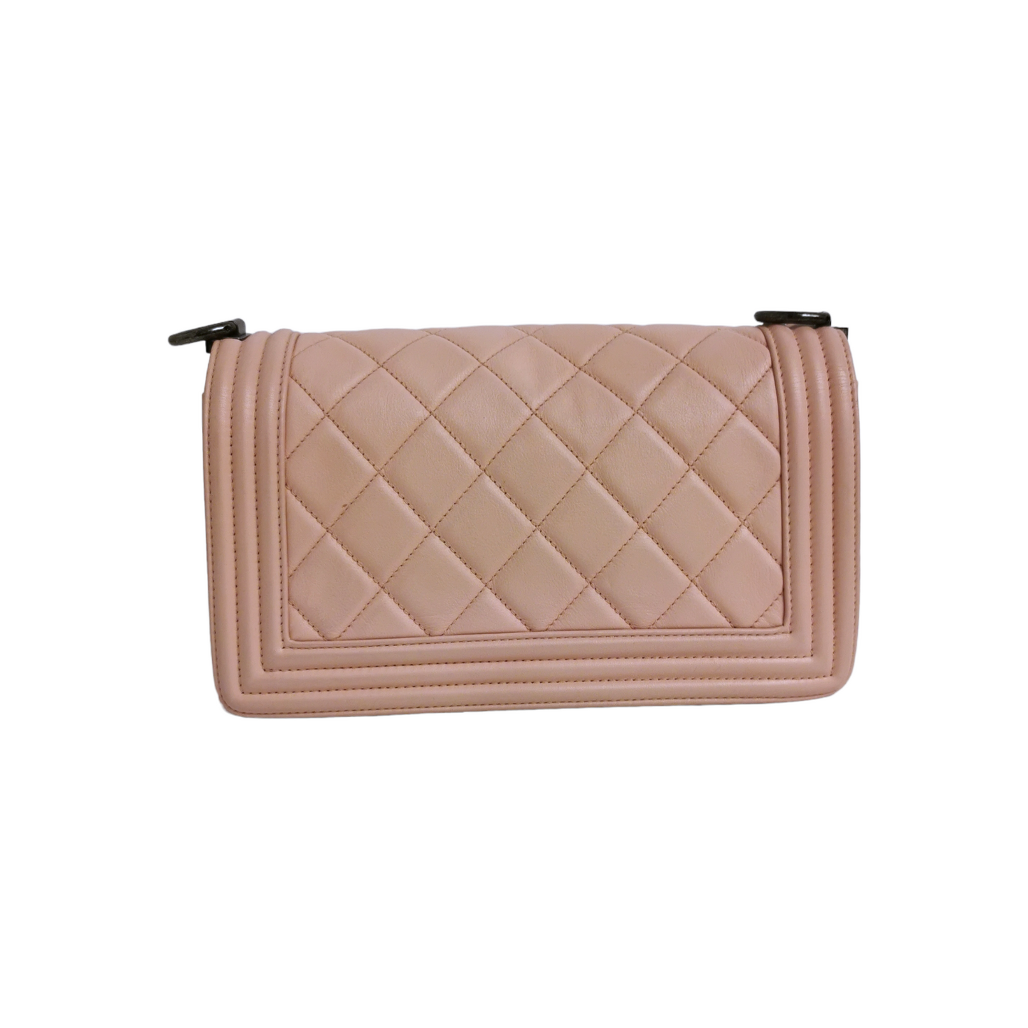 Luxury Chanel Boy Medium Light Pink Calfskin Ruthenium