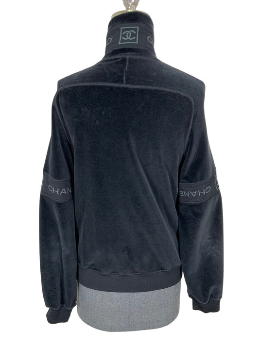 CHANEL 05A CC Logo Front Zip Jacket Size S