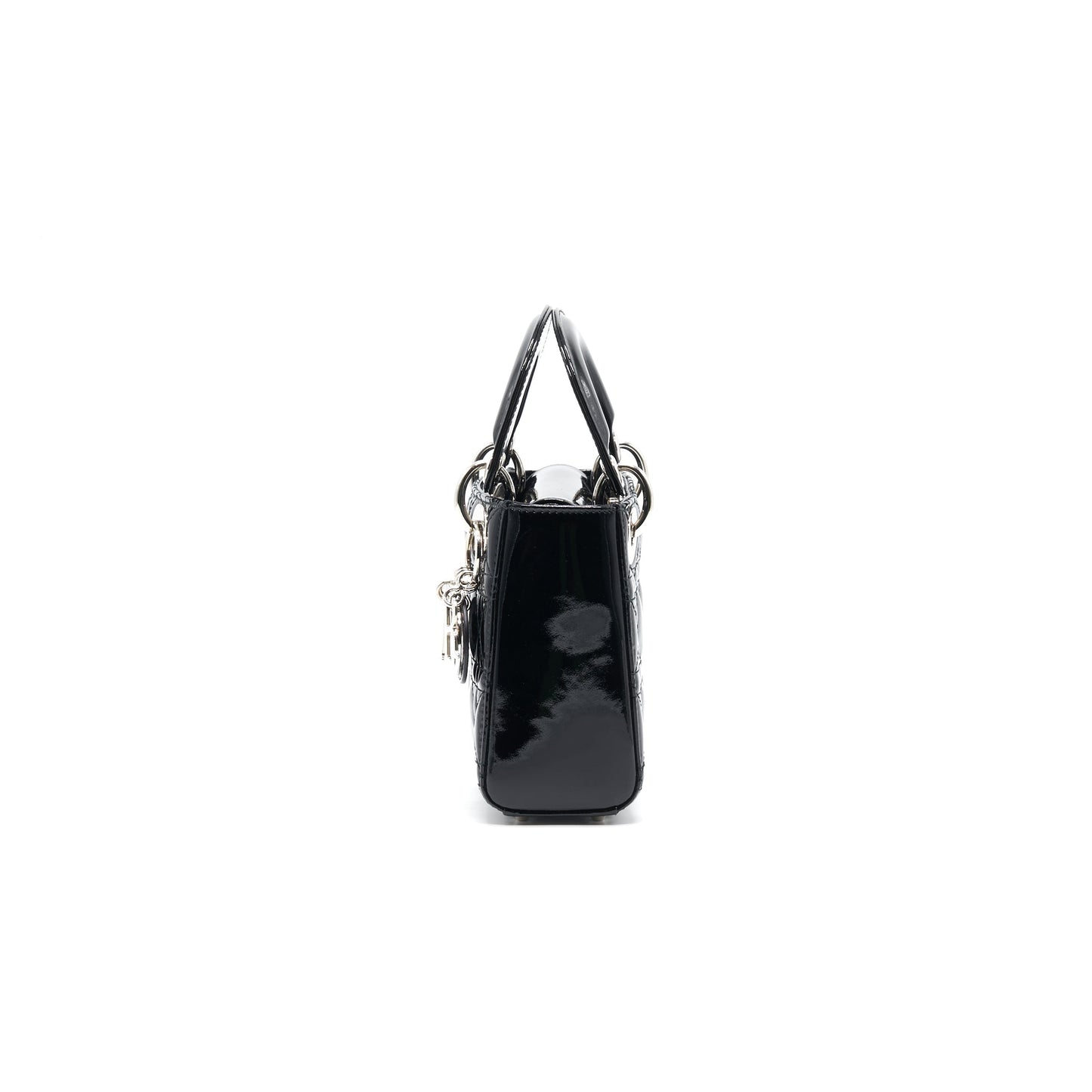 Luxury Dior Lady Luxury Dior Patent Leather Black SHW