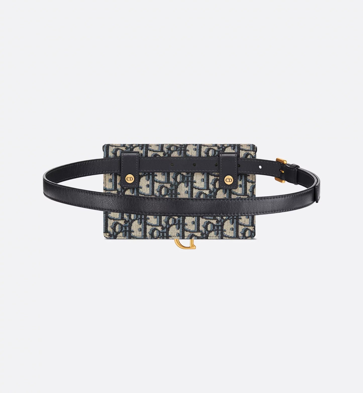 Saddle Belt Pouch Blue Luxury Dior Oblique Jacquard