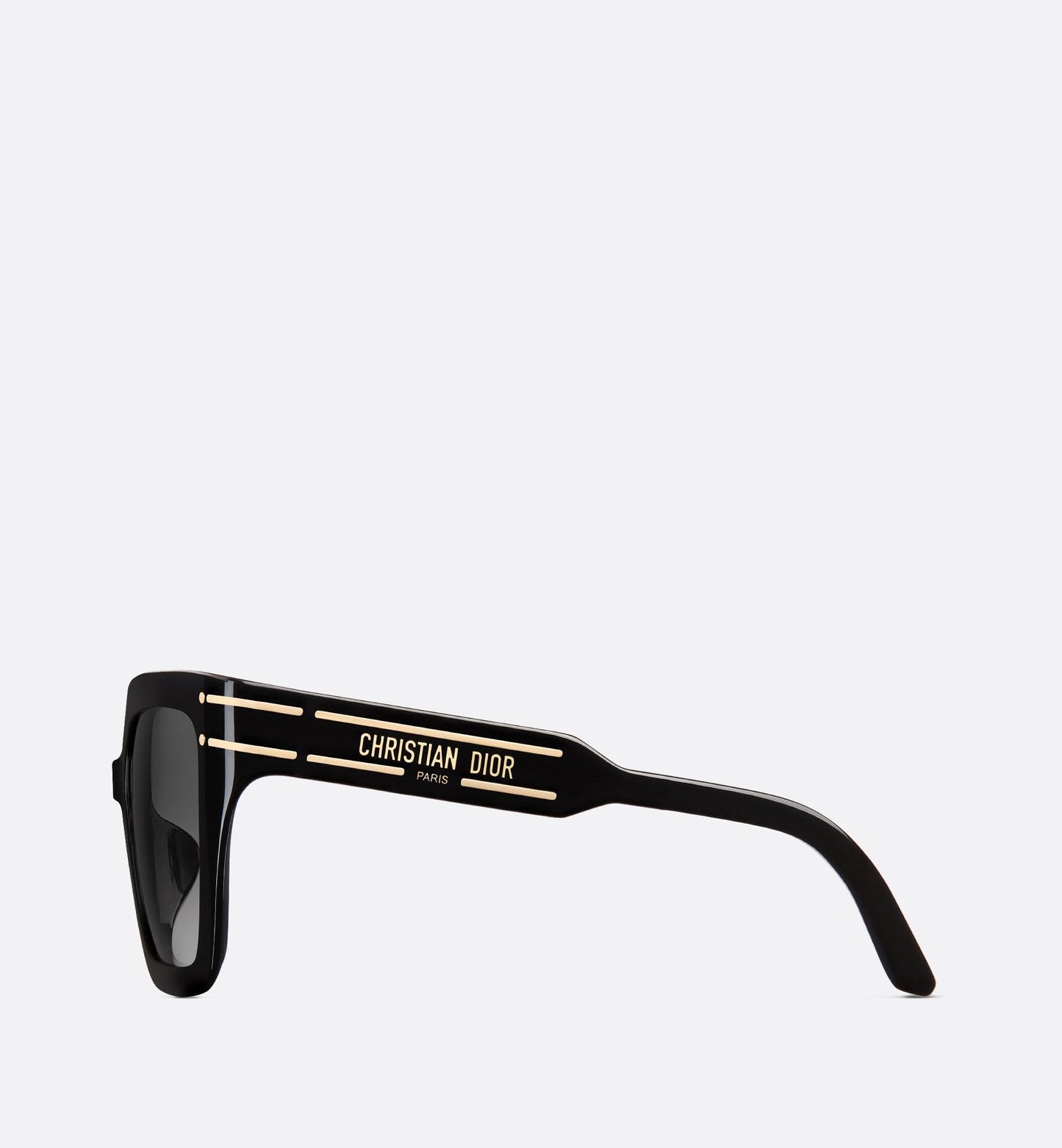 Luxury Diorsignature S10F Black Square Sunglasses