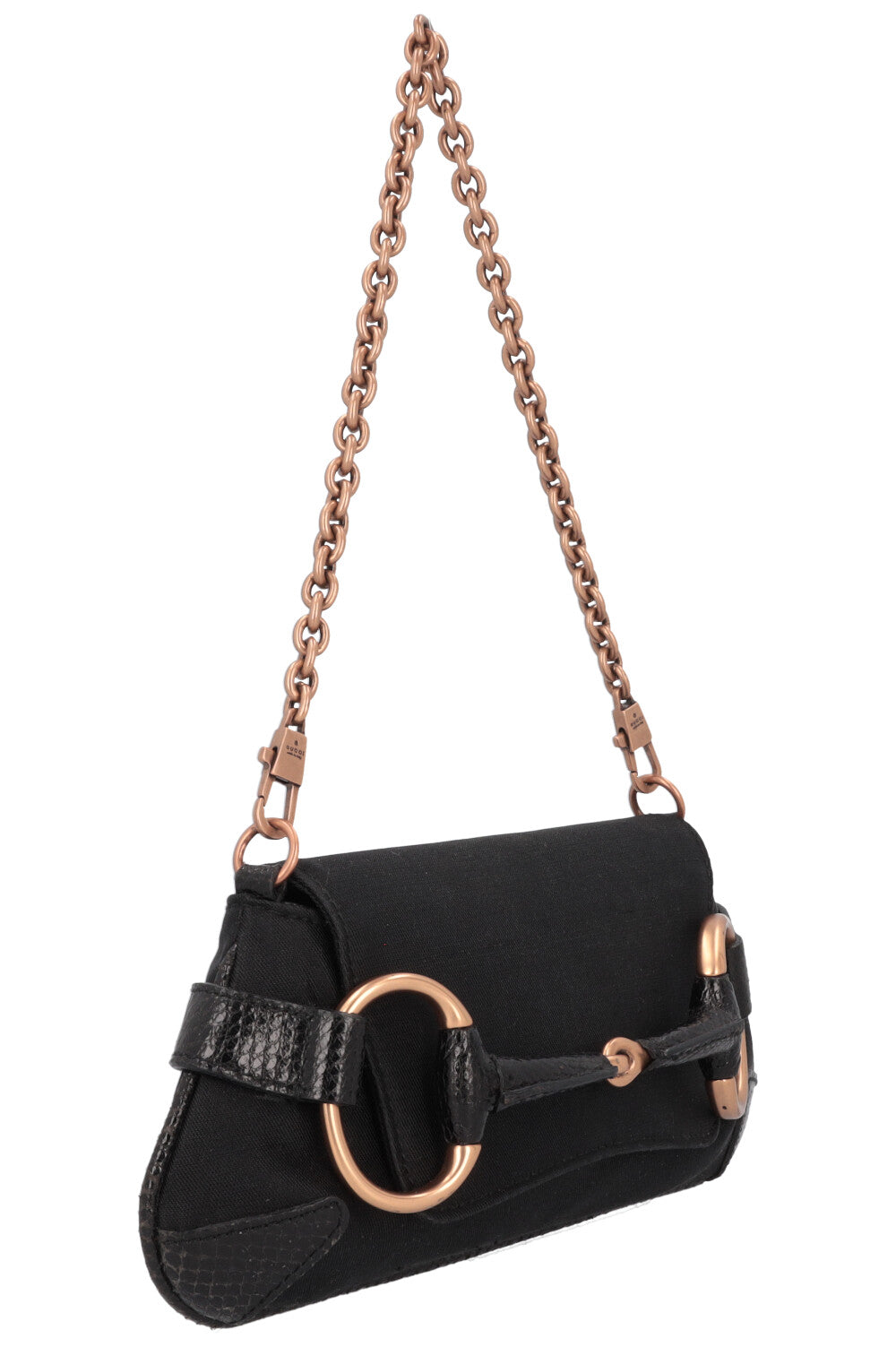 Luxury Gucci Trending 2025 Mini Horsebit Shoulder Bag Black