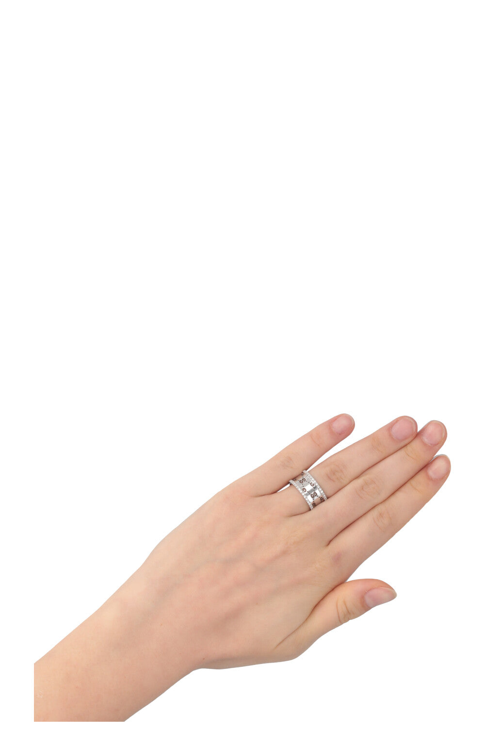 Luxury Gucci Trending 2025 Icon Ring White Gold Diamonds
