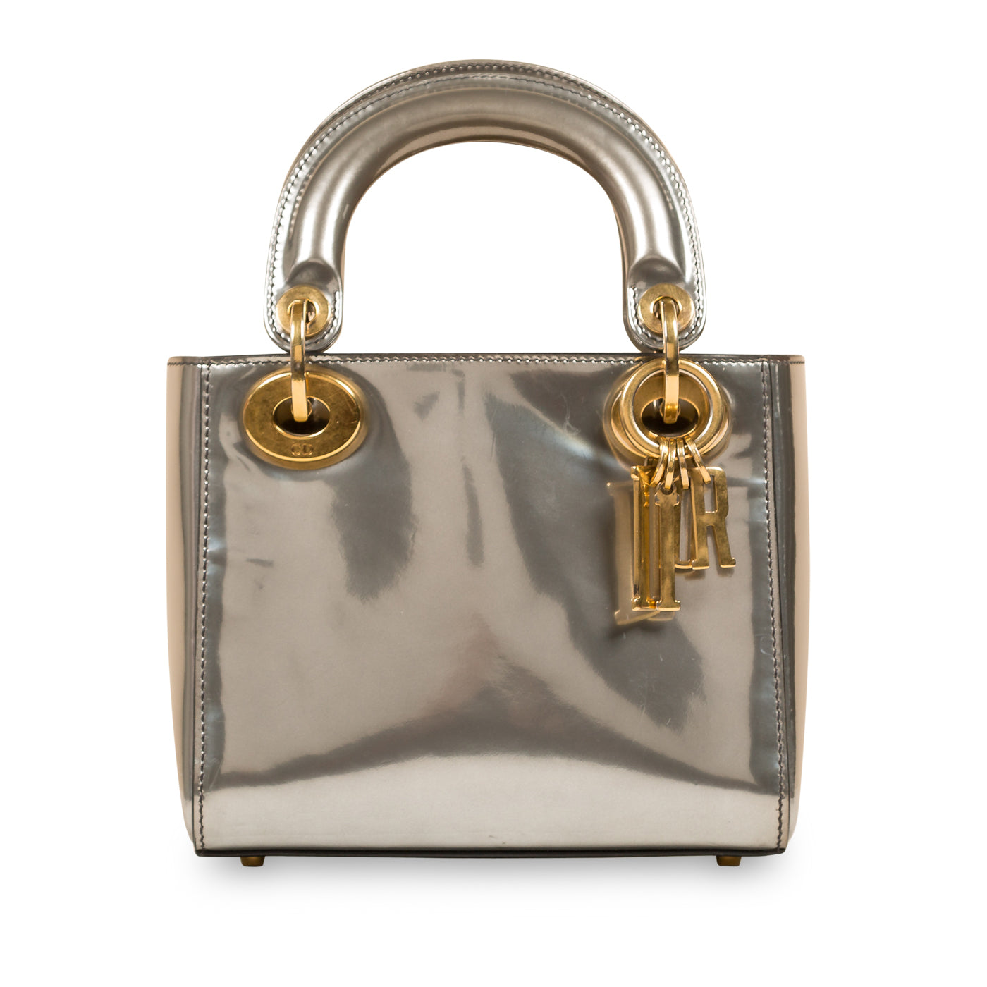 Luxury Dior Lady Luxury Dior - Silver Patent Leather