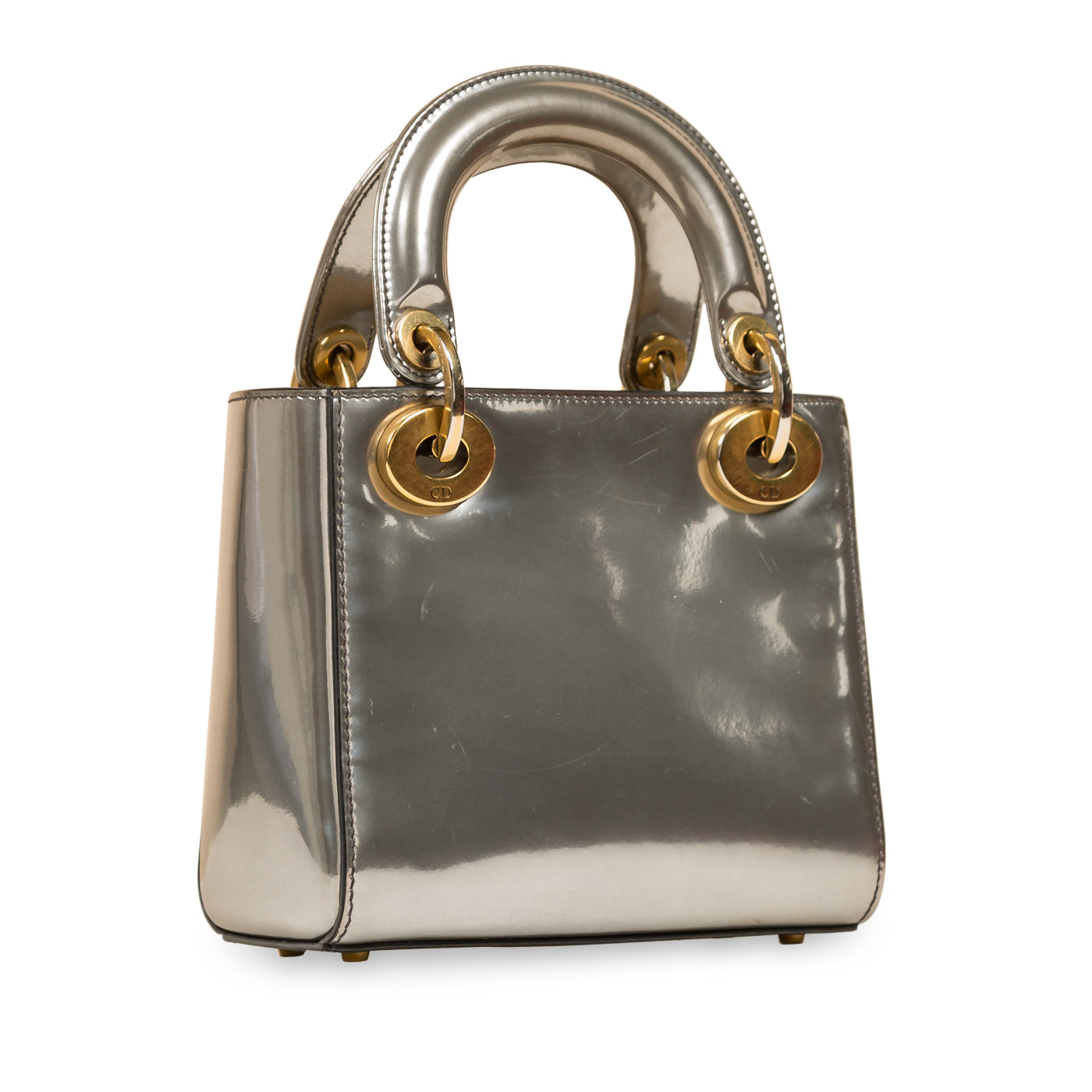 Luxury Dior Lady Luxury Dior - Silver Patent Leather