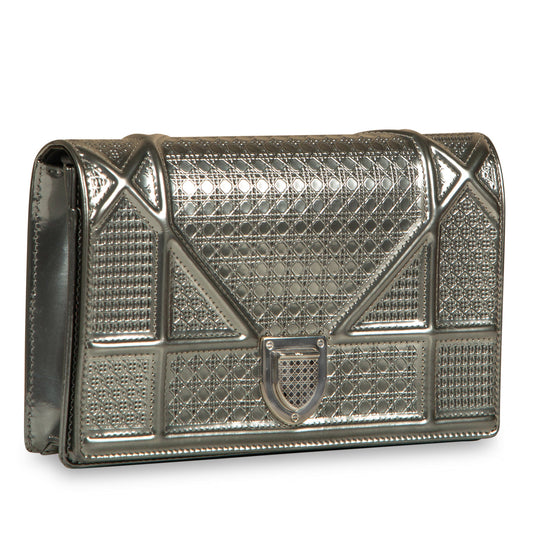 Luxury Dior Luxury Diorama WOC - Silver