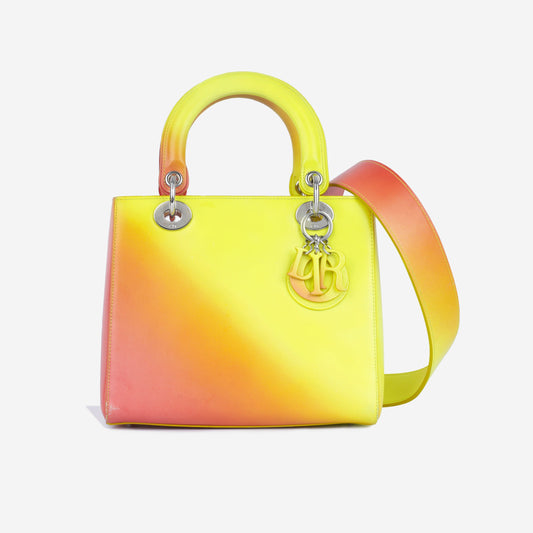 Luxury Dior Medium Lady Luxury Dior - Yellow / Orange
