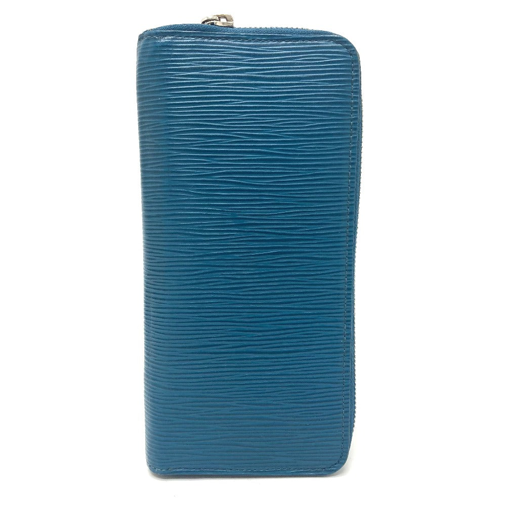 LOUIS VUITTON Long Wallet Purse M60966 Epi Leather blue Epi Zippy Wallet Vertical mens