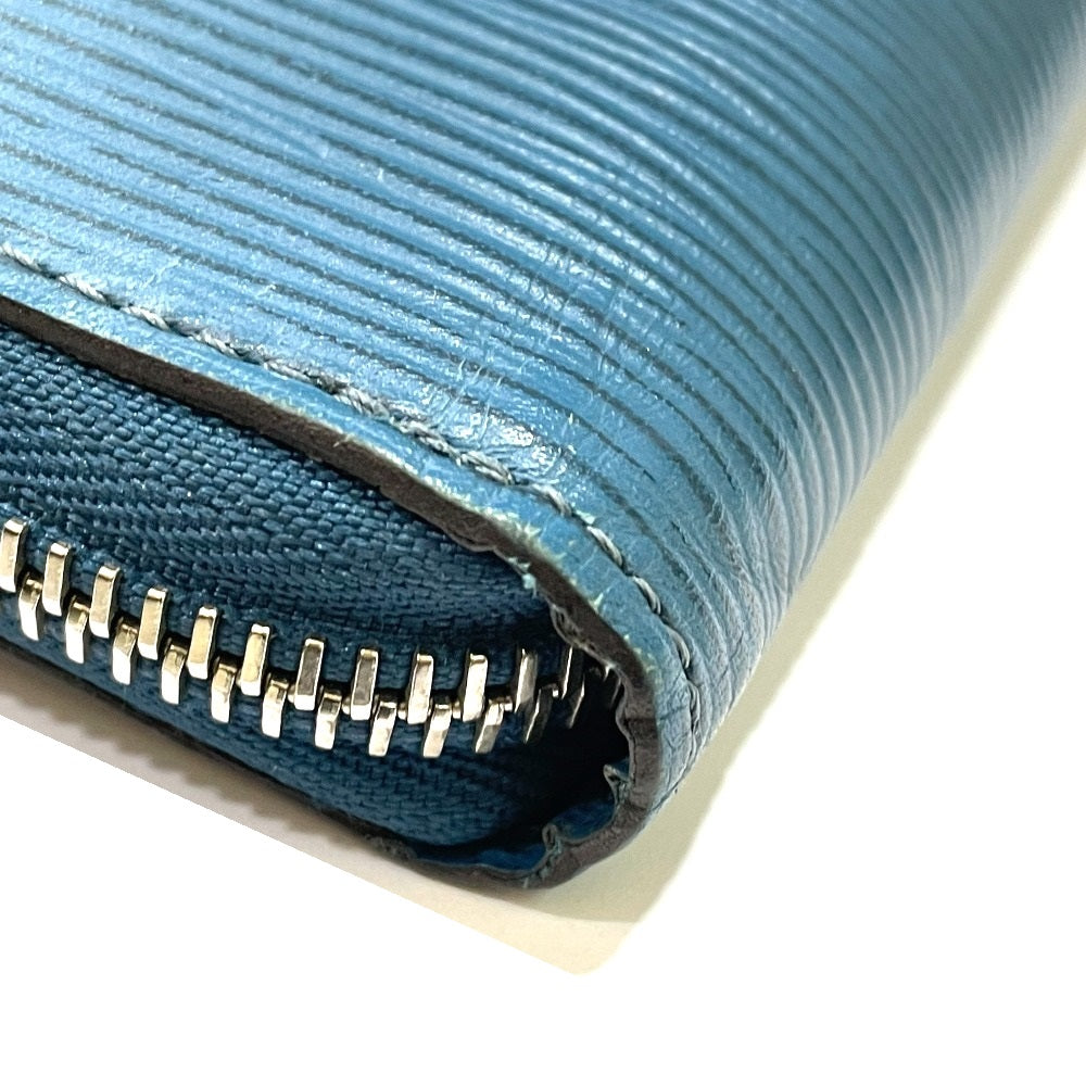 LOUIS VUITTON Long Wallet Purse M60966 Epi Leather blue Epi Zippy Wallet Vertical mens
