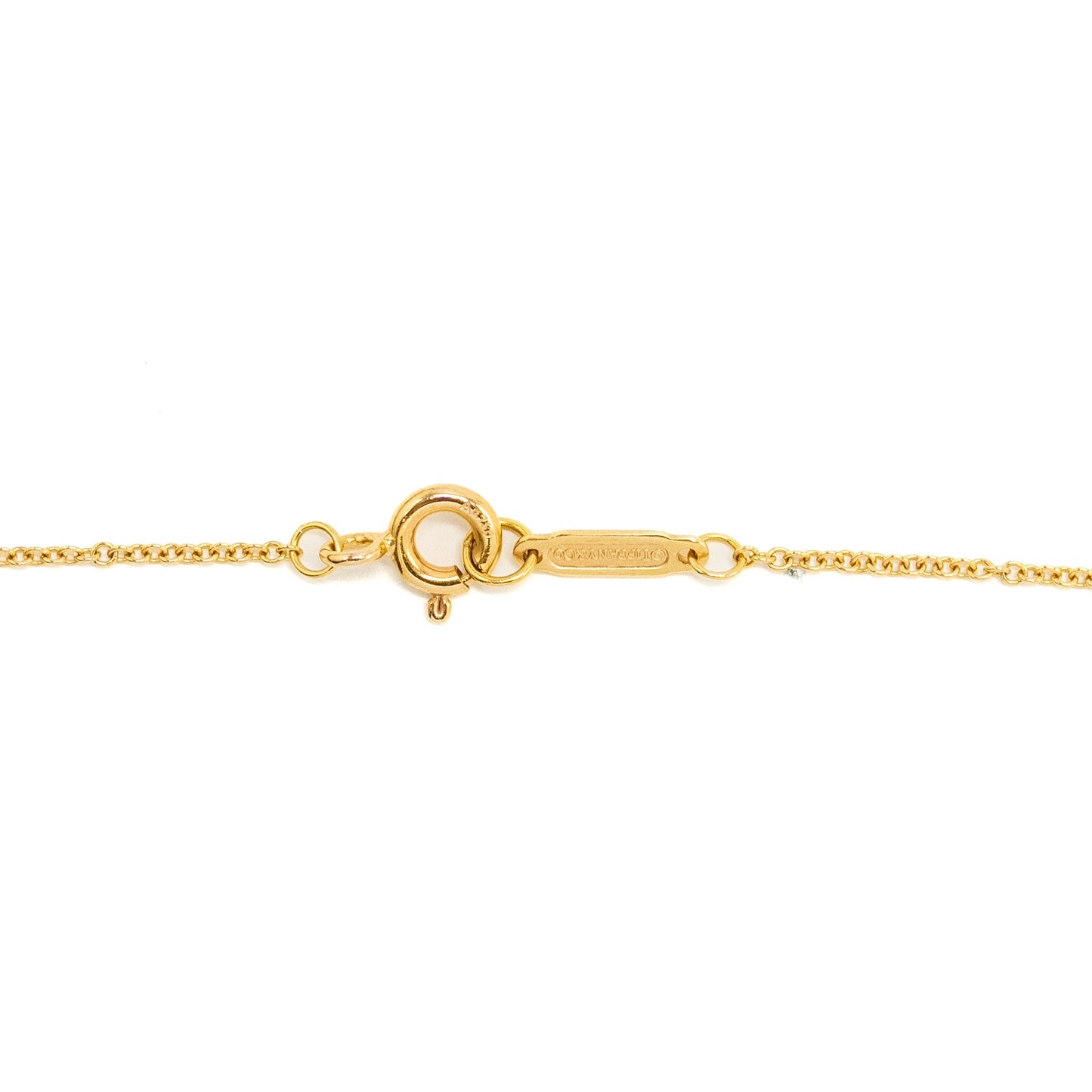 Tiffany Mini Crown Key Pendant With Chain Rose Gold Diamonds