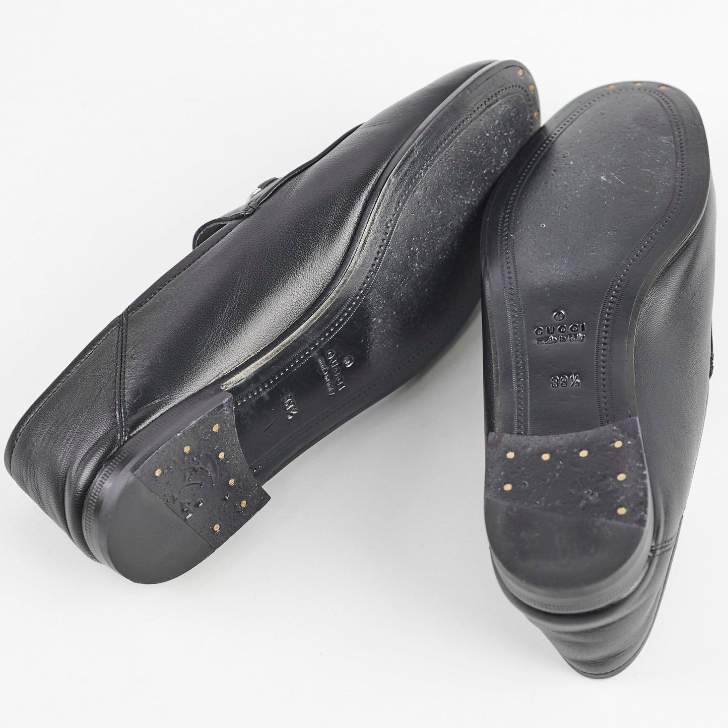 Luxury Gucci Trending 2025 Black Leather Kingsnake Loafers 38.5