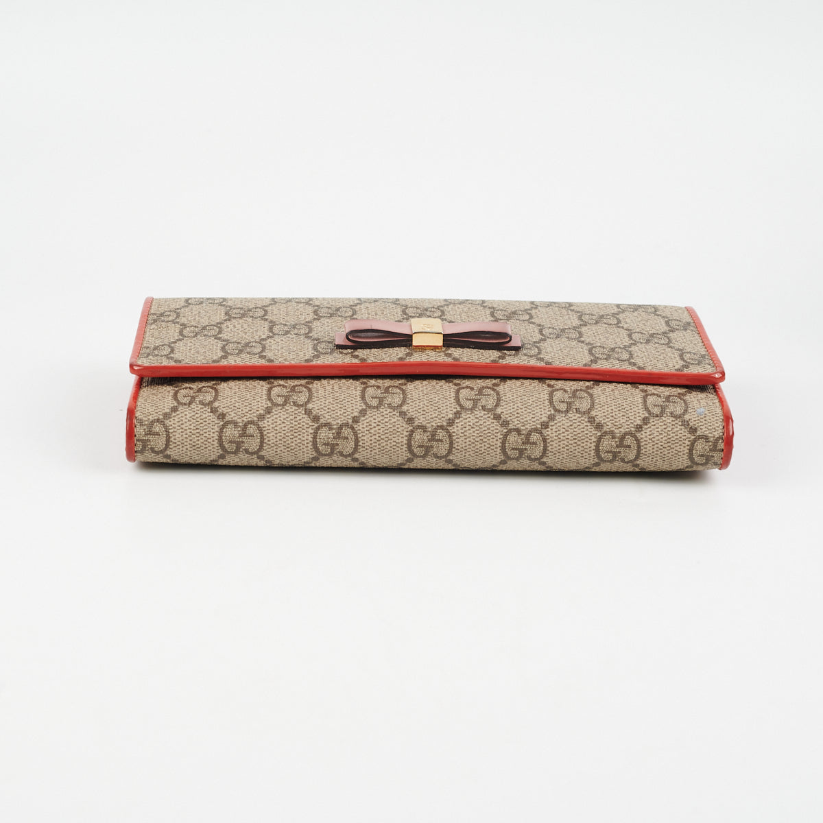 Luxury Gucci Trending 2025 Bow Long Wallet Monogram Canvas
