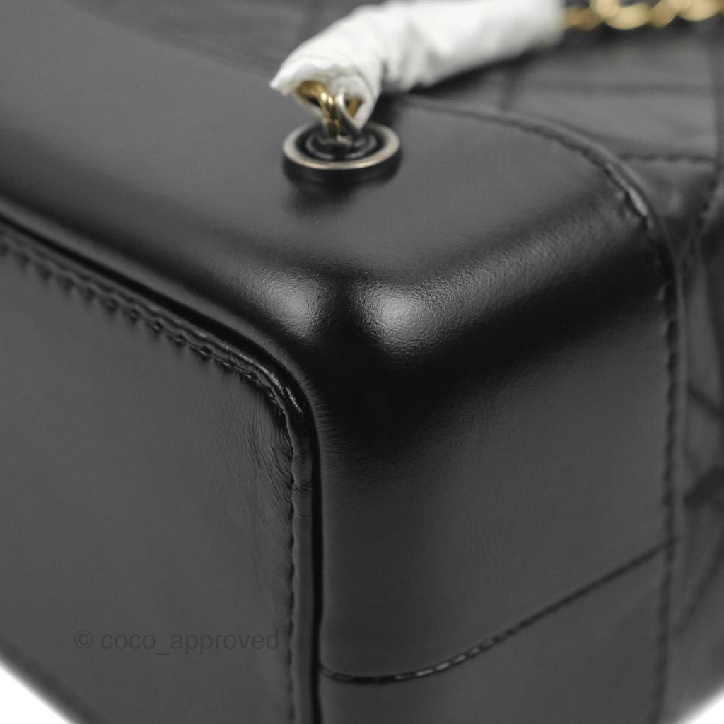 Chanel Small Gabrielle Backpack Black Aged Calfskin