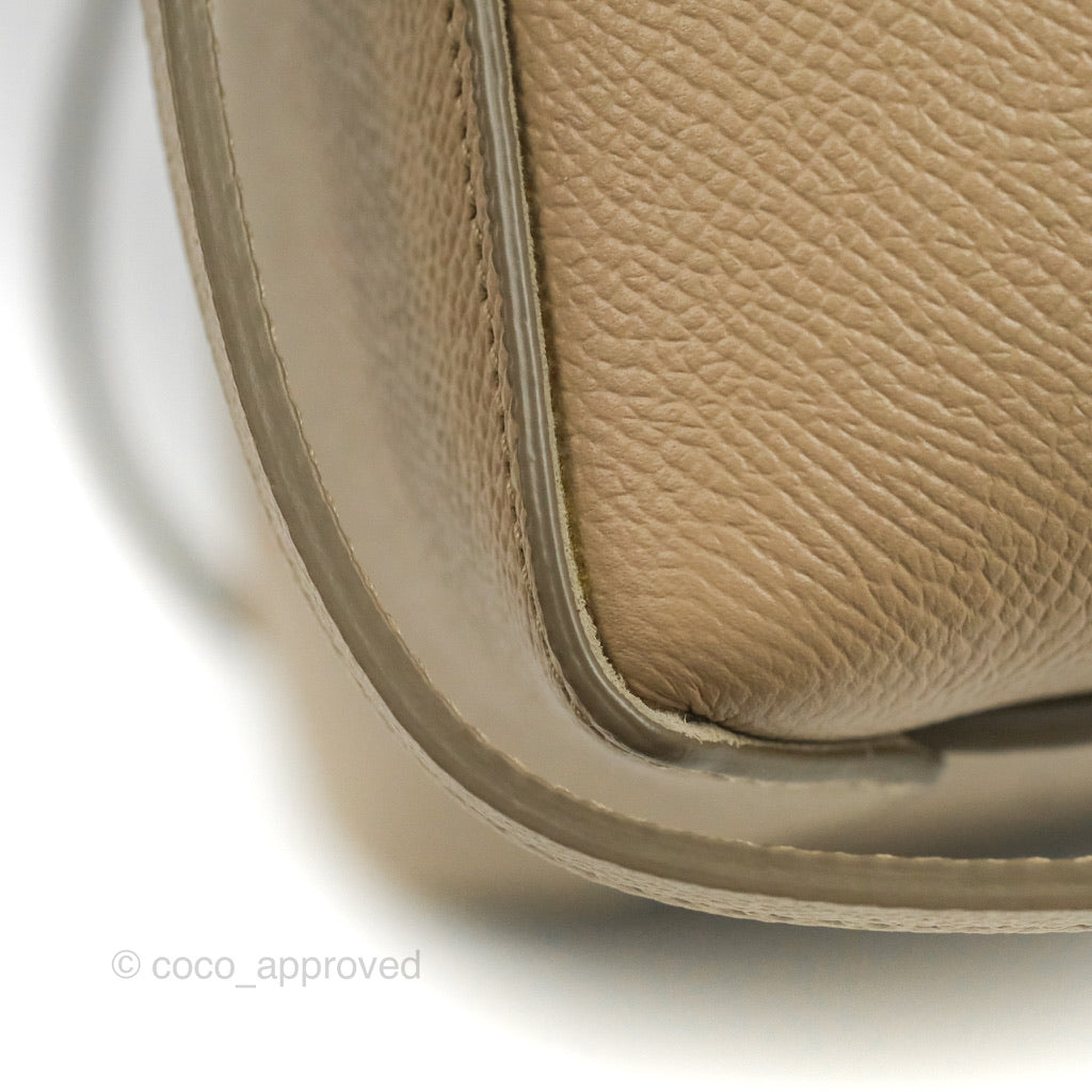 Celine Grained Calfskin Nano Belt Bag Light Taupe Gold Hardware