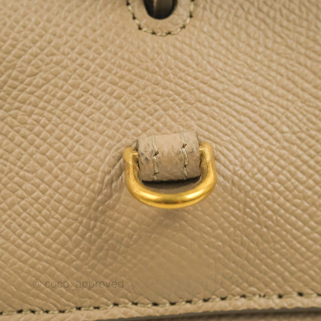 Celine Grained Calfskin Nano Belt Bag Light Taupe Gold Hardware