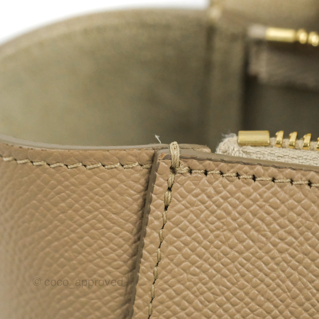 Celine Grained Calfskin Nano Belt Bag Light Taupe Gold Hardware