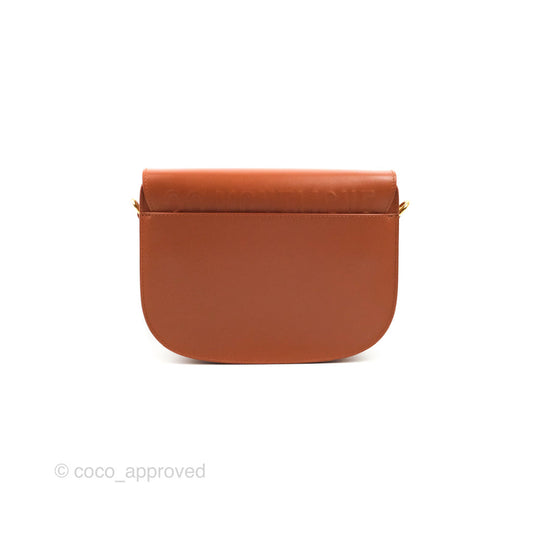 Dior Medium Bobby Bag Tan Calfskin Gold Hardware