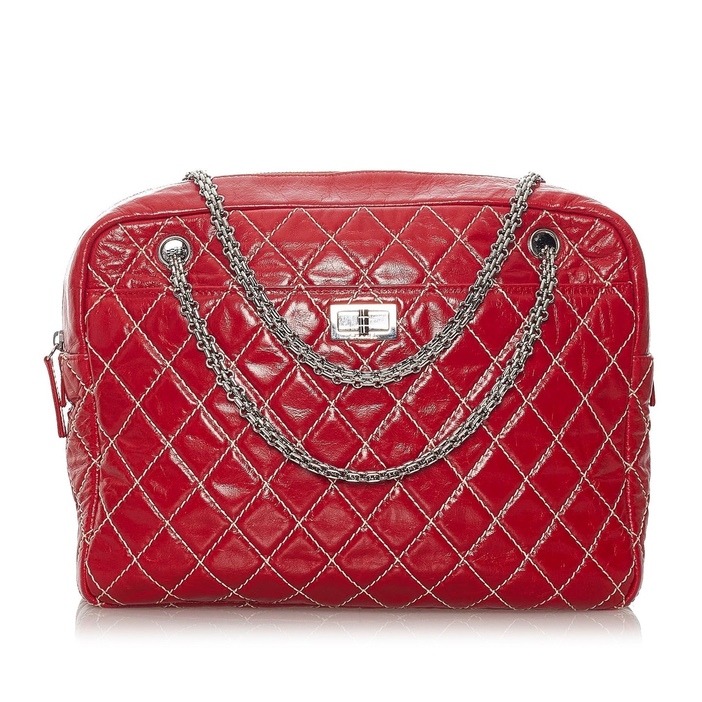 Luxury Chanel Reissue Shoulder Bag Red Quilted Lambskin