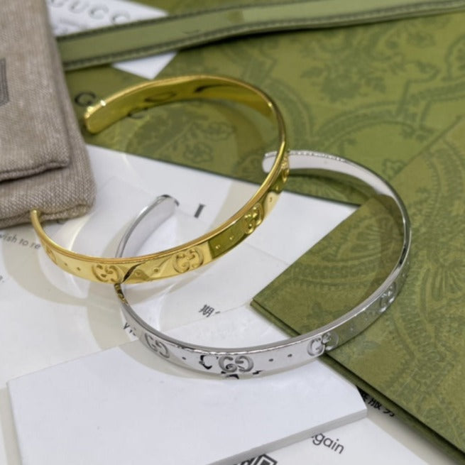 Luxury Gucci GG OPEN GOLD BRACELET